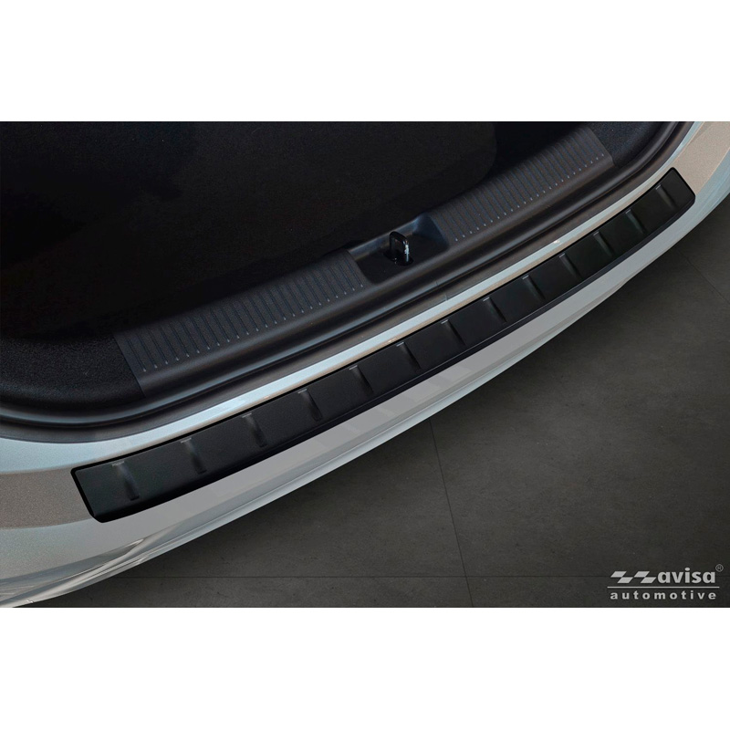 Avisa Protection de seuil arrière inox noir mat sur mesure MG 3 III 2024- 'Ribs'