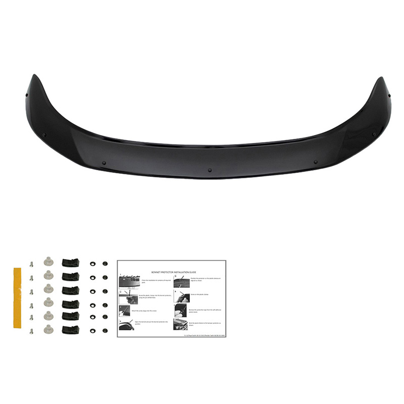 Protection du capot sur mesure pour Mitsubishi L200 Triton 6 2019- - Noir brillant