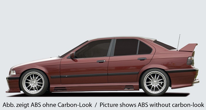 Zijskirts BMW E36 ABS Carbon-look Rieger
