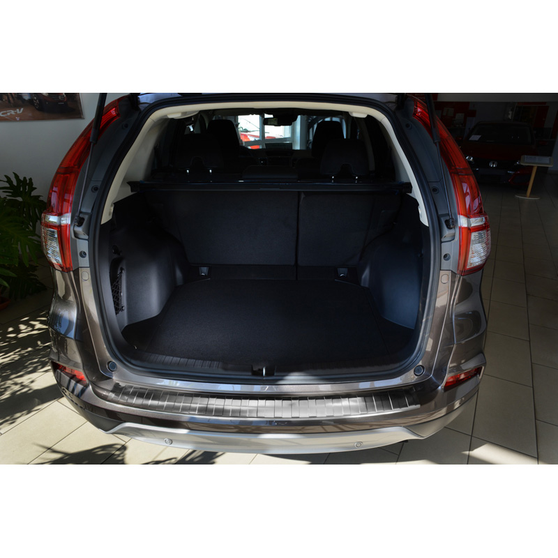 Protection de seuil arrière inox sur mesure pour Honda CR-V Facelift 2015-2018 'Ribs'