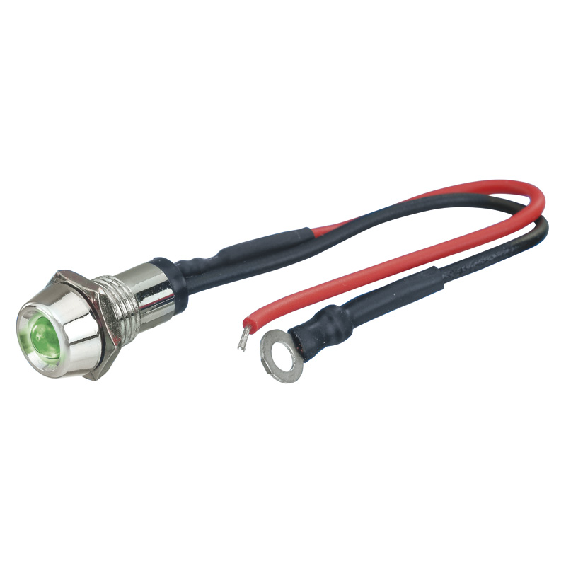 Foliatec LED Control Light chromé - power vert Ø = 10mm - 1 pièce