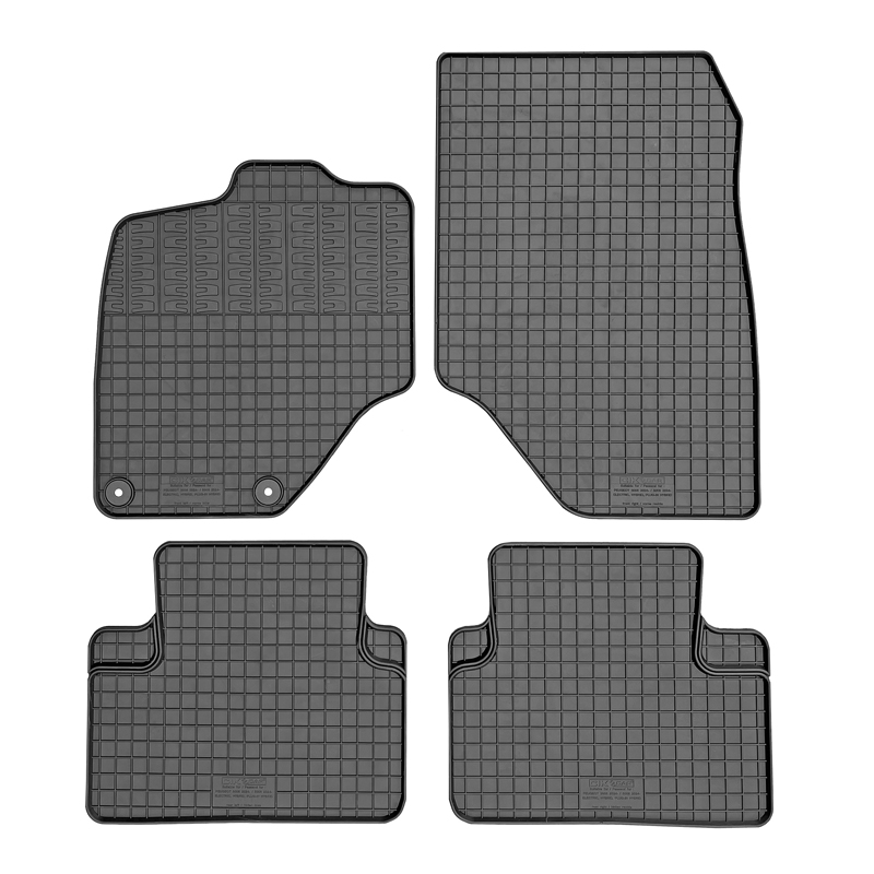 CIKCAR Set tapis de caoutchouc sur mesure pour Peugeot 3008 III PHEV/EV 2024- / 5008 III PHEV/EV 2024- & Citroën C5 Aircross II PHEV/EV 2025- & Opel Grandland II PHEV/EV 2024- (4-pièces + points de fixage)