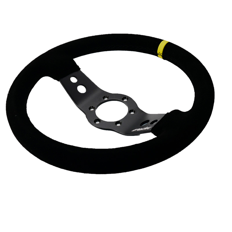 Simoni Racing Volant Universel Rally - Suède Noir - Diamètre 320mm