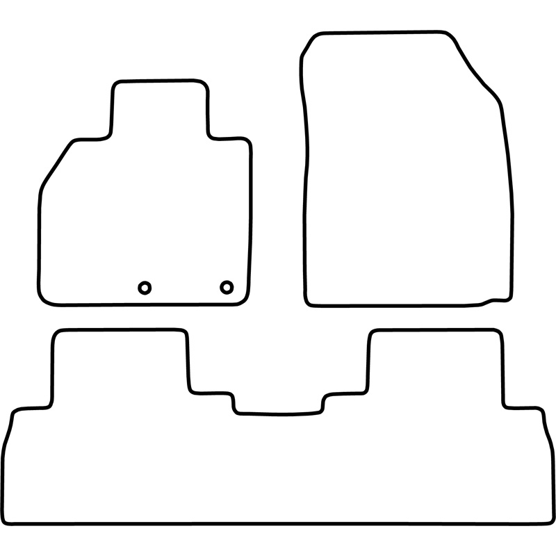 Set de tapis de sol sur mesure pour Renault Scenic 2009-2015 (+ boîtes)
