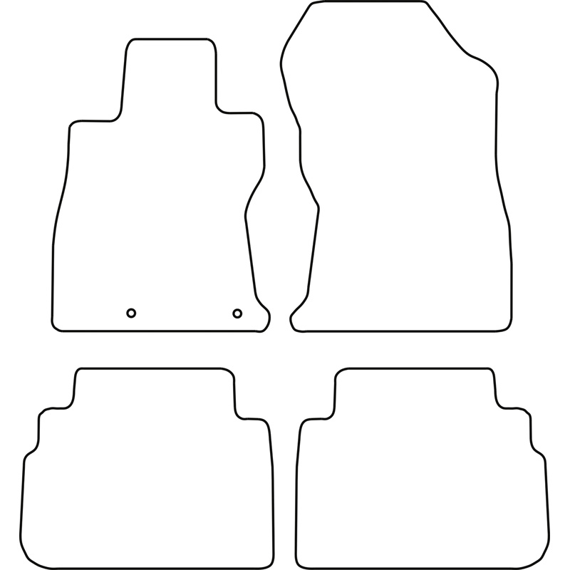 Set de tapis de sol en velours sur mesure pour Subaru Forester (SK) Facelift 2022-