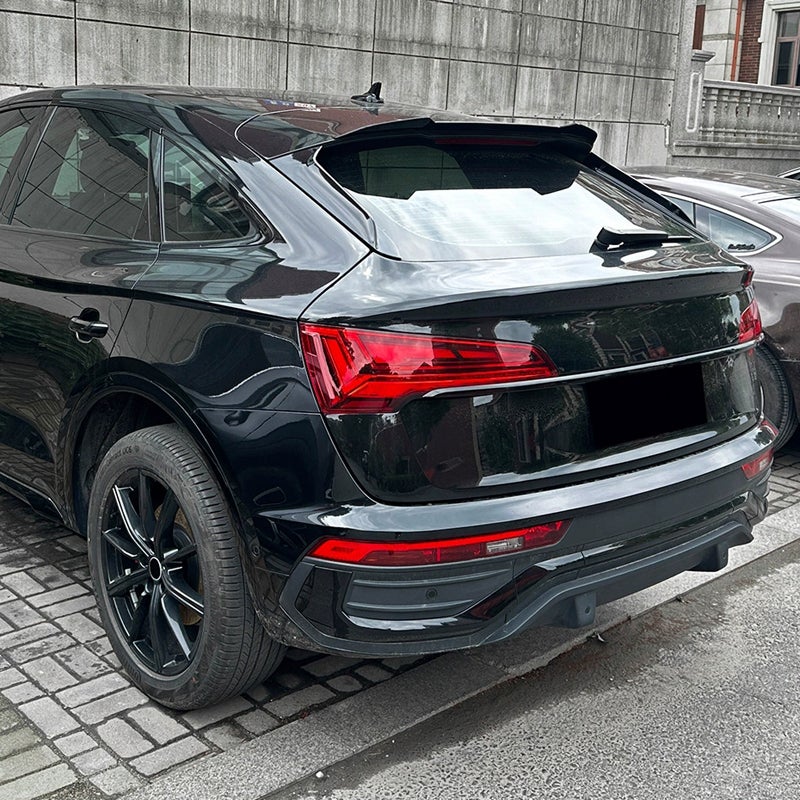 Becquet de toit (Spoiler Cap) sur mesure pour Audi Q5 (FYT) Sportback 2020-2025 (ABS Noir Luisant)