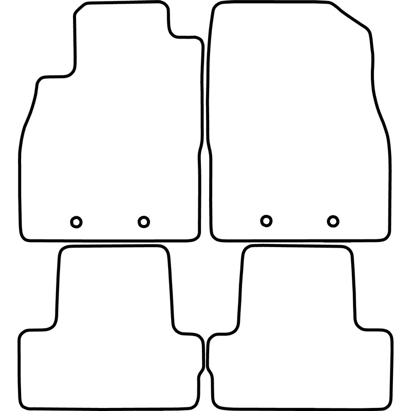 Set de tapis de sol sur mesure pour Opel Ampera 2012-