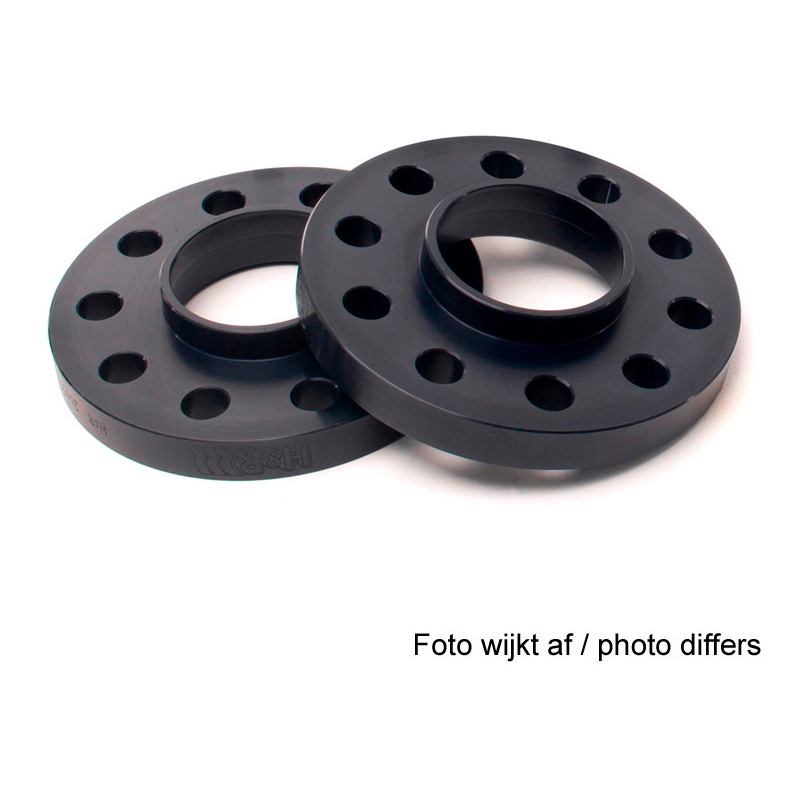 H&R Set des espaceurs de roues Système-DR 26mm par essieu - Cartouche de boulon 5x132 - Moyeu 66,5mm - Taille de boulon M14x1,25 - sur mesure pour BMW - Noir