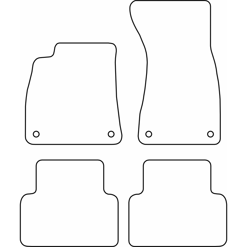 Set de tapis de sol sur mesure pour Audi A5 (FU5) Avant 2024-