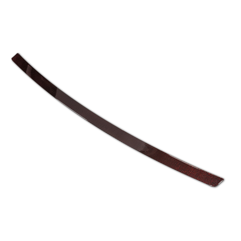 Protection de seuil arrière carboné sur mesure pour BMW Série 7 G11/G12 2015-2019 excl. Paquet M - Carboné noir-rouge