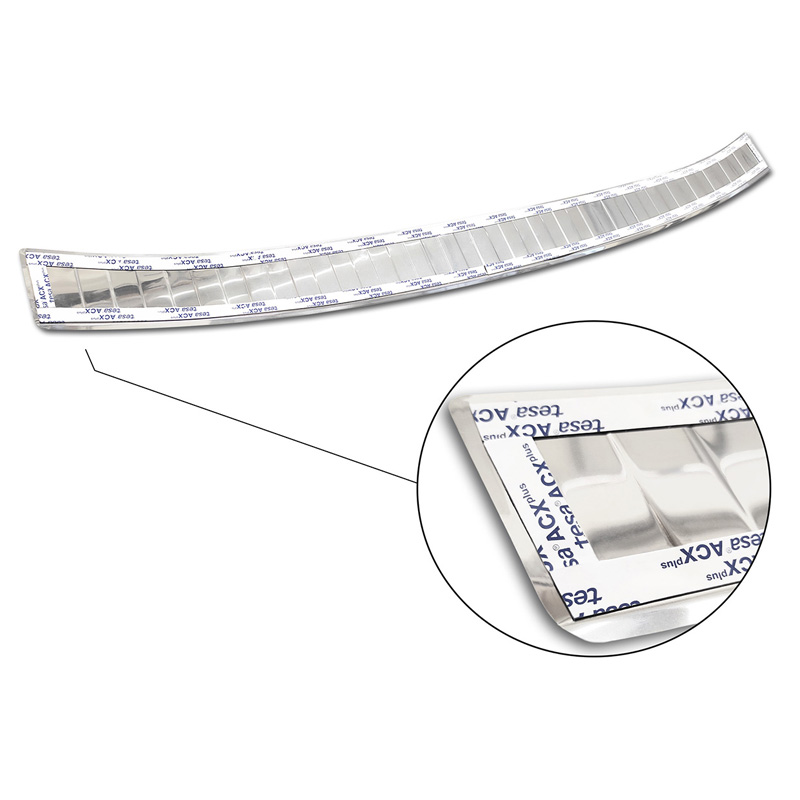 Protection de seuil arrière inox sur mesure pour Mazda MX-30 2020- 'Ribs'