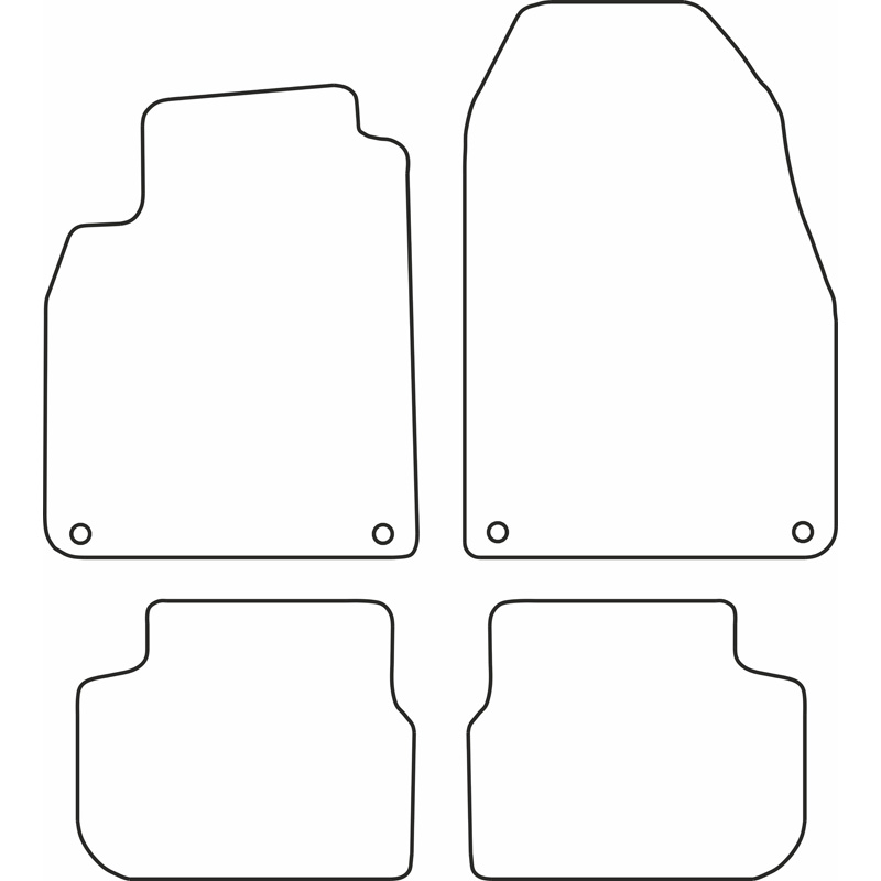 Set de tapis de sol sur mesure pour Saab 9-3 2003-2008