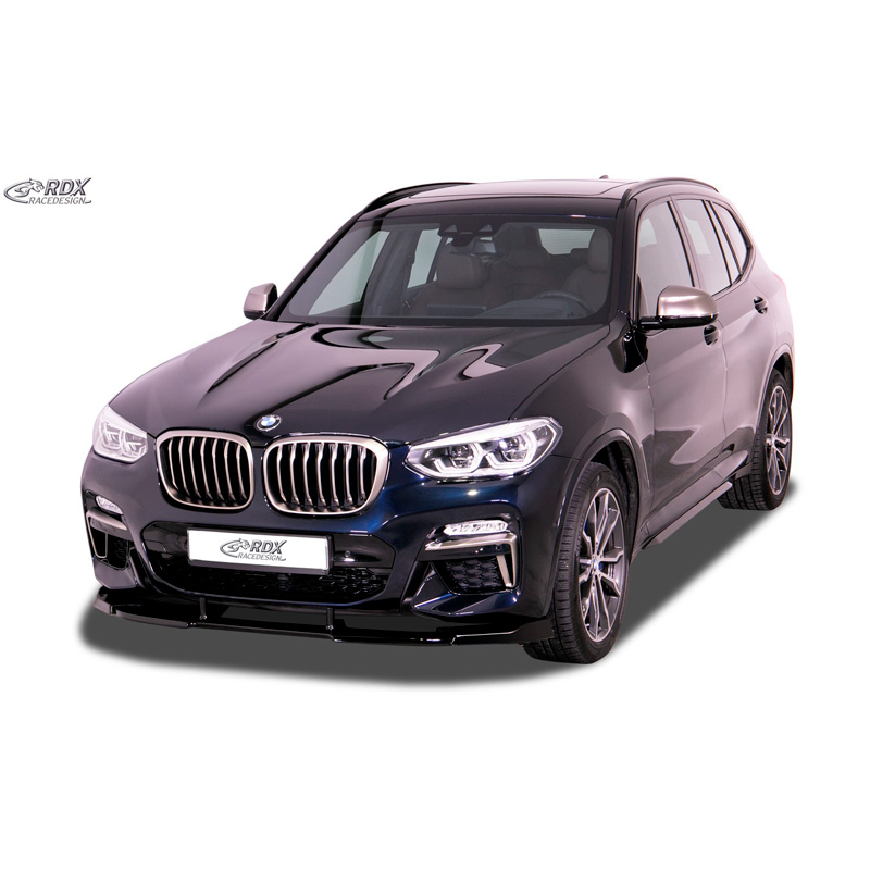 Jupes latérales 'Slim' sur mesure pour BMW X3 (G01) 2017- & X4 (G02) 2018- (ABS noir luisant)