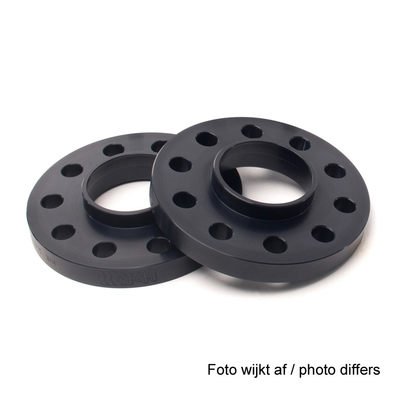 H&R Set des espaceurs de roues Système-DR 20mm par essieu - Cartouche de boulon 5x112 - Moyeu 57,1mm - Version A - Taille de boulon M14x1,5 - sur mesure pour Audi/Seat/Skoda/Volkswagen/Ford - Noir