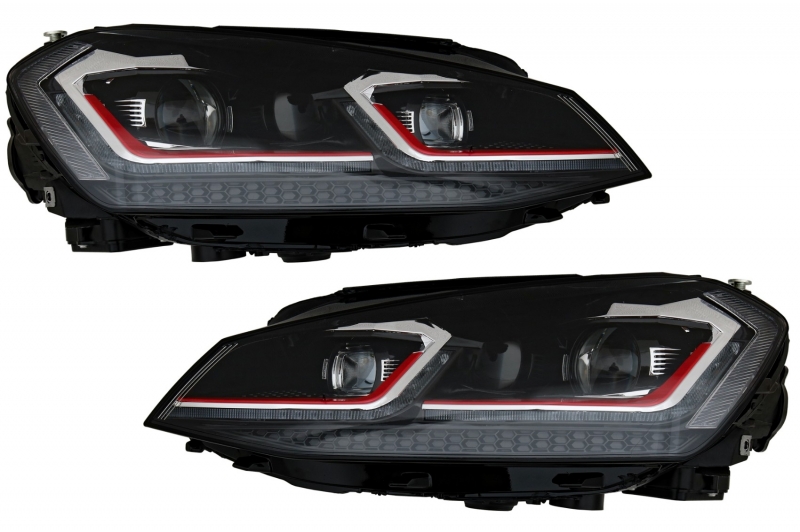 Koplampen passend voor VW Golf VII GTI led dagrijverlichting 7.5 Facelift Look