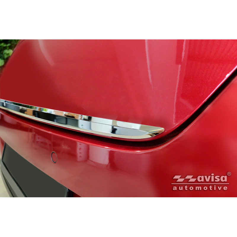 Avisa Revêtement d'habillage du hayon du coffre inox Chrome sur mesure pour Mercedes CLA Shooting Brake (X118) 2019-
