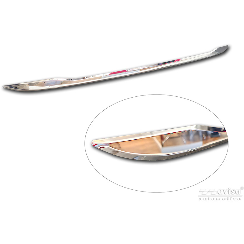 Avisa Revêtement d'habillage du hayon du coffre inox Chrome sur mesure pour Toyota Yaris (P21) 2020-2024 & Facelift 2024-
