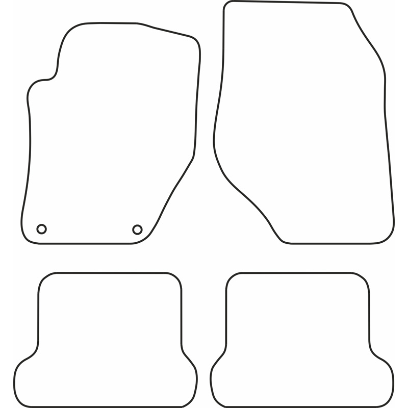 Set de tapis de sol sur mesure pour Peugeot 308 CC 2009-