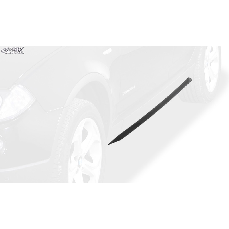 Jupes latérales 'Slim' sur mesure pour BMW X3 E83 2004-2010 (ABS noir luisant)