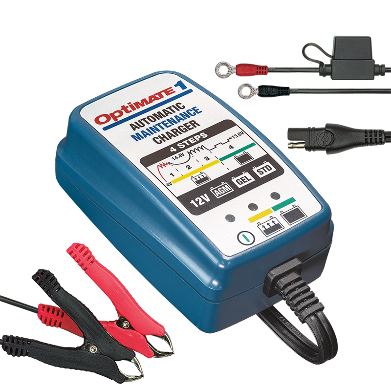 OptiMate 1 VoltMatic 6V / 12V 0,6A  véritable chargeur et mainteneur
