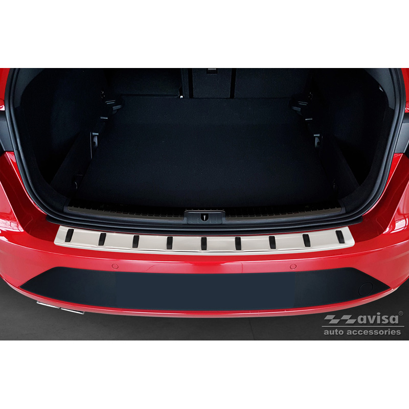 Protection de seuil arrière inox sur mesure pour Seat Leon ST (5F) 2013-2017 & Facelift 2017-2020 'STRONG EDITION'