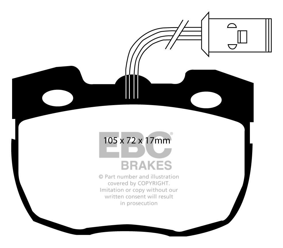 EBC Brakes LAND ROVER Defender 90 2.5 90-91 Remblokken voorzijde