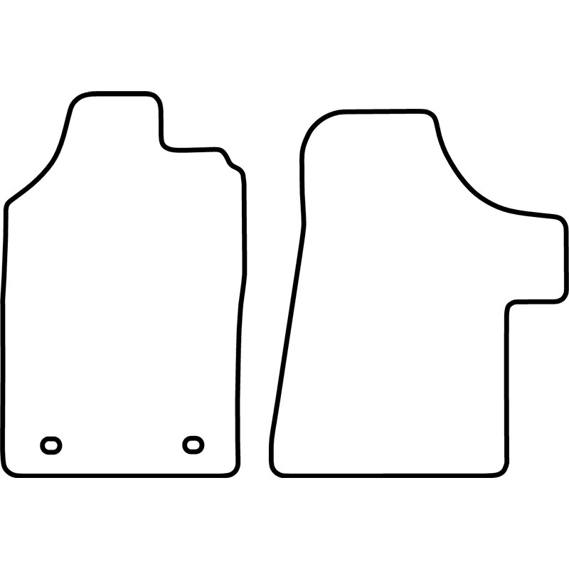 Set de tapis de sol en velours sur mesure pour Mercedes Vito 2010-2013 (seulement avant)