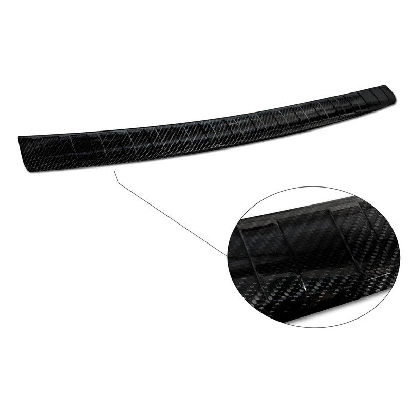 Protection de seuil arrière carboné 3D sur mesure pour Honda Jazz Crosstar Hybrid 2020- 'Ribs'