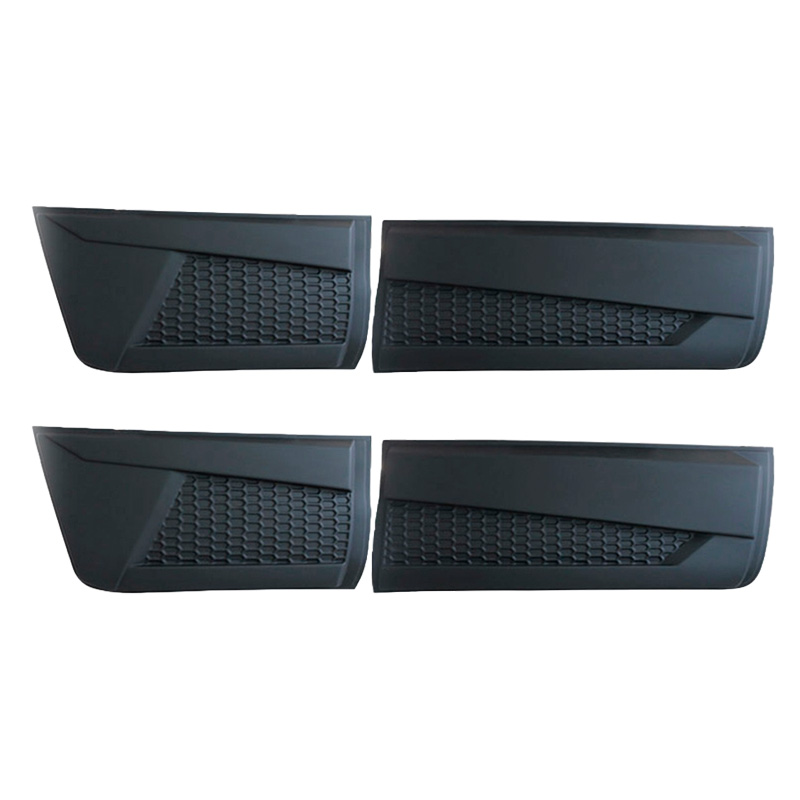 Jeu de baguettes de porte sur mesure pour Nissan Navara NP300 (D23) 2014-2021 (Jumbo) - Noir mat