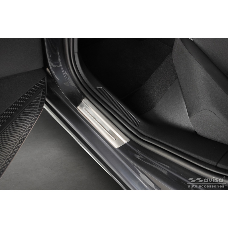 Seuils de portes inoxydable sur mesure pour Volkswagen Taigo 2021- 'Exclusive Edition' - 4-pièces