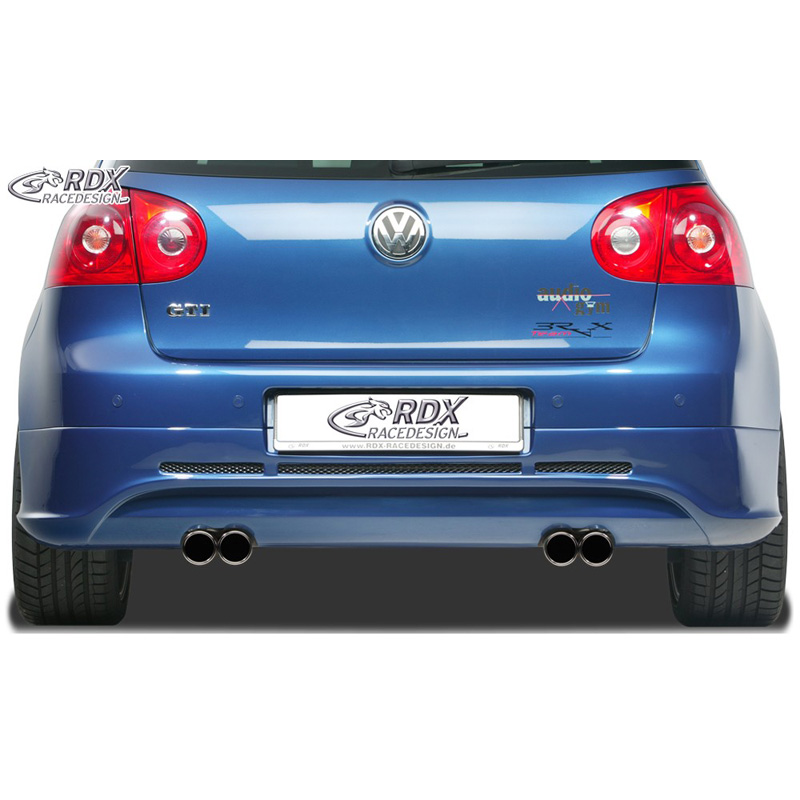 Jupe arrière sur mesure pour Volkswagen Golf V GTI/R Hatchback 3/5-portes 2003-2008 (échappement à gauche/droite) excl. Variant/Plus (ABS)