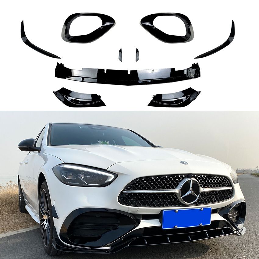 Bodykit Mercedes C Klasse W206 AMG Line Glans Zwart