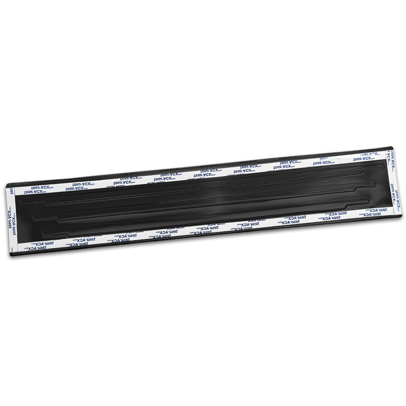 Avisa Seuils de portes inoxydable noir sur mesure pour Toyota Hilux VIII Facelift 2020- - 'Lines' - 4-pièces