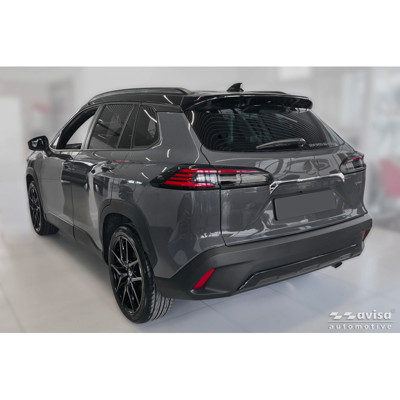 Avisa Revêtement d'habillage du hayon du coffre inox Chrome sur mesure pour Toyota Corolla Cross 2020-2025 & Facelift 2025-