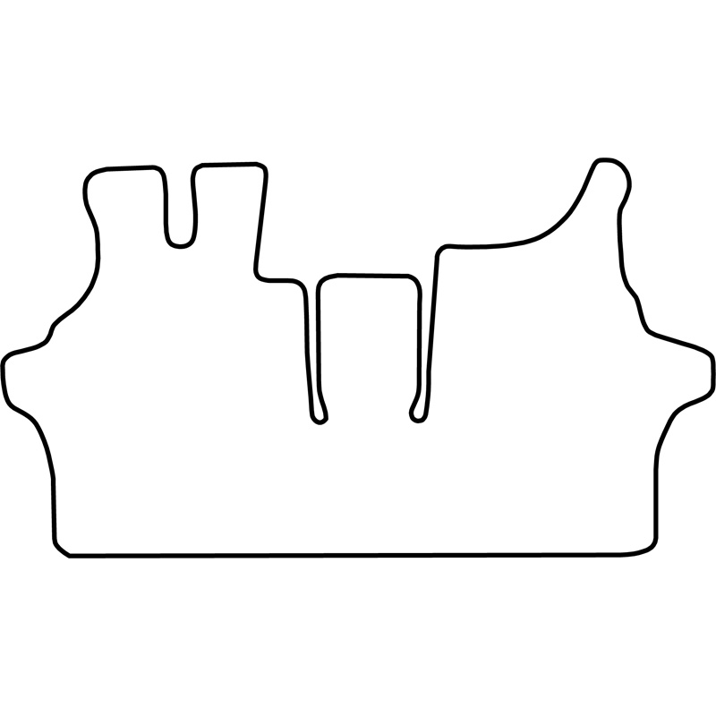 Set de tapis de sol sur mesure pour Mercedes Vito CDi 1999-2004 (seulement avant)