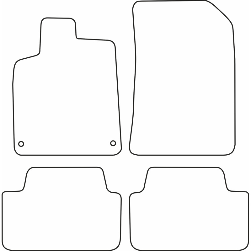 Set de tapis de sol sur mesure pour Citroen C5 2001-2008
