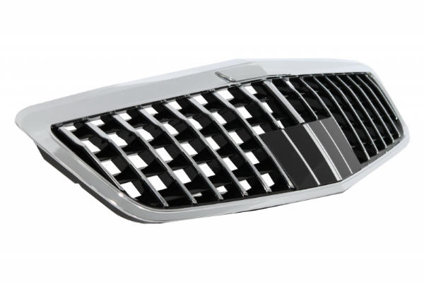 Grill Mercedes S-Klasse W221 11-13 GT Glans Zwart/Chroom