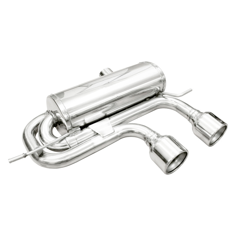 100% Inox Échappement Sport 'Central' sur mesure pour Volkswagen Golf V R32 3.2 V6 (250cv) 2004- Droite/Gauche 102mm