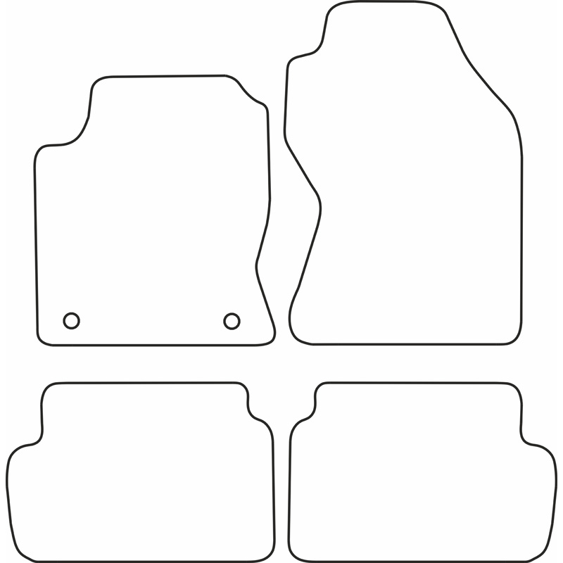 Set de tapis de sol sur mesure pour Ford Focus 2002-2004