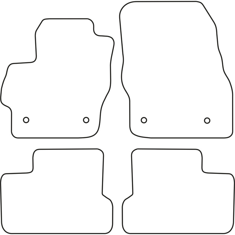 Set de tapis de sol sur mesure pour Mazda 3 2009-2013