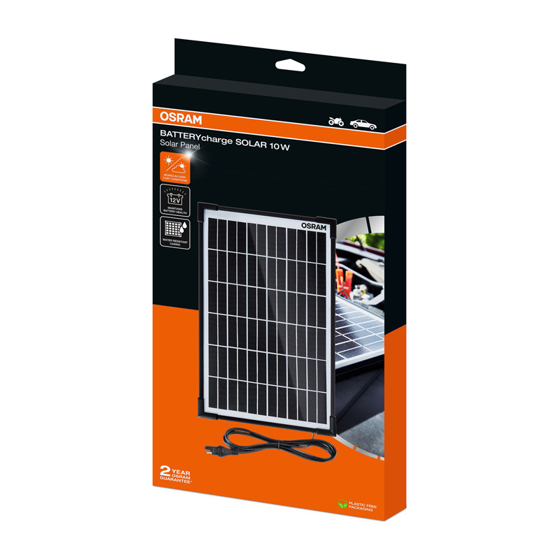 Osram BATTERYcharge Solar 10W - Mainteneur de batterie solaire