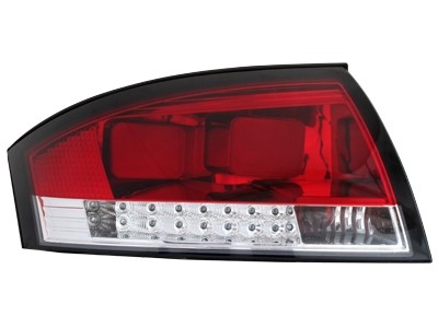 Feux arriere Audi TT 99-08 LED rouges/blanc
