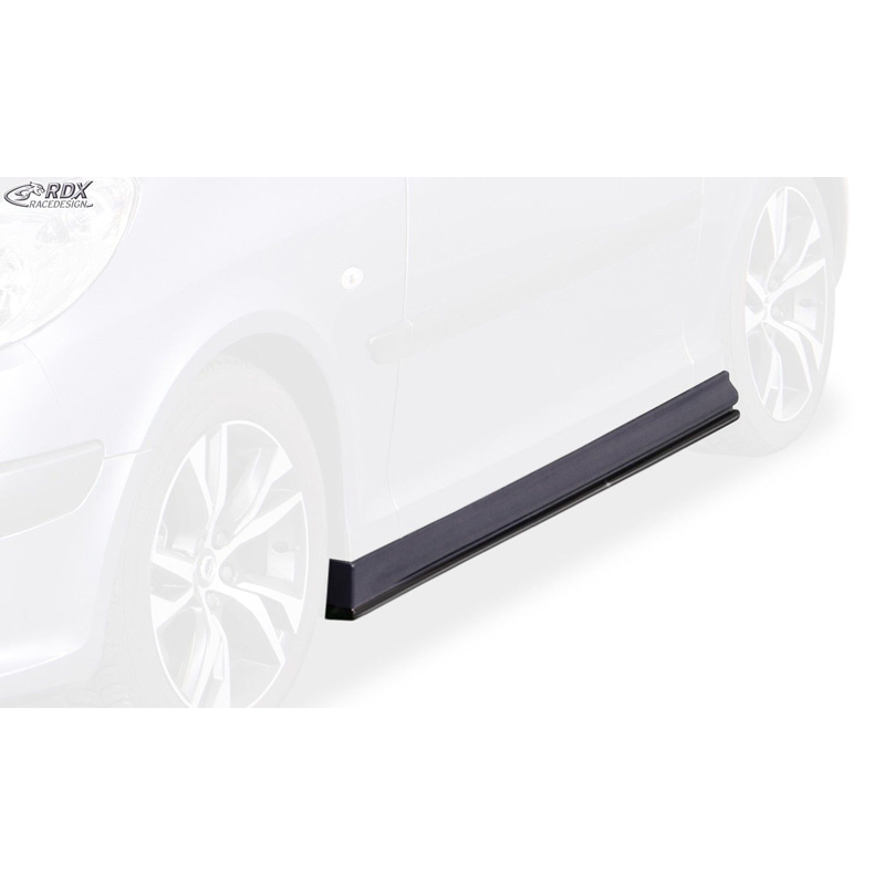 Jupes latérales sur mesure pour Peugeot 1007 2005- 'Edition' (ABS)