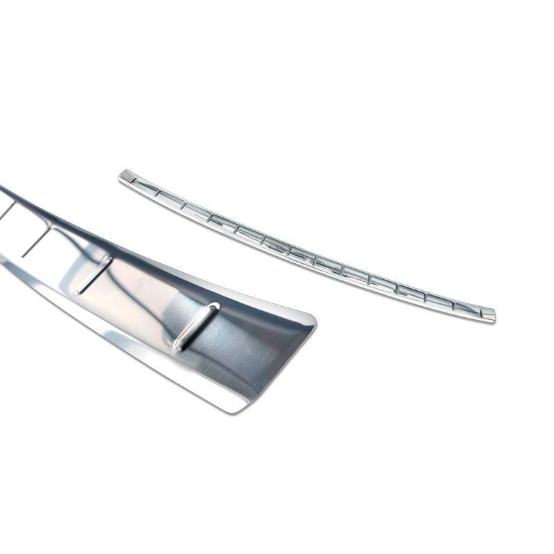Protection de seuil arrière inox sur mesure pour Citroën C5 Aircross 2018- Incl. Facelift 'Ribs'