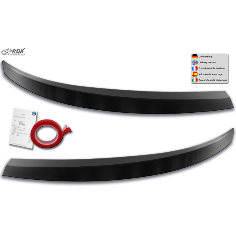 Spoilers de phares sur mesure pour Volkswagen Transporter T6.1 2021- (ABS)