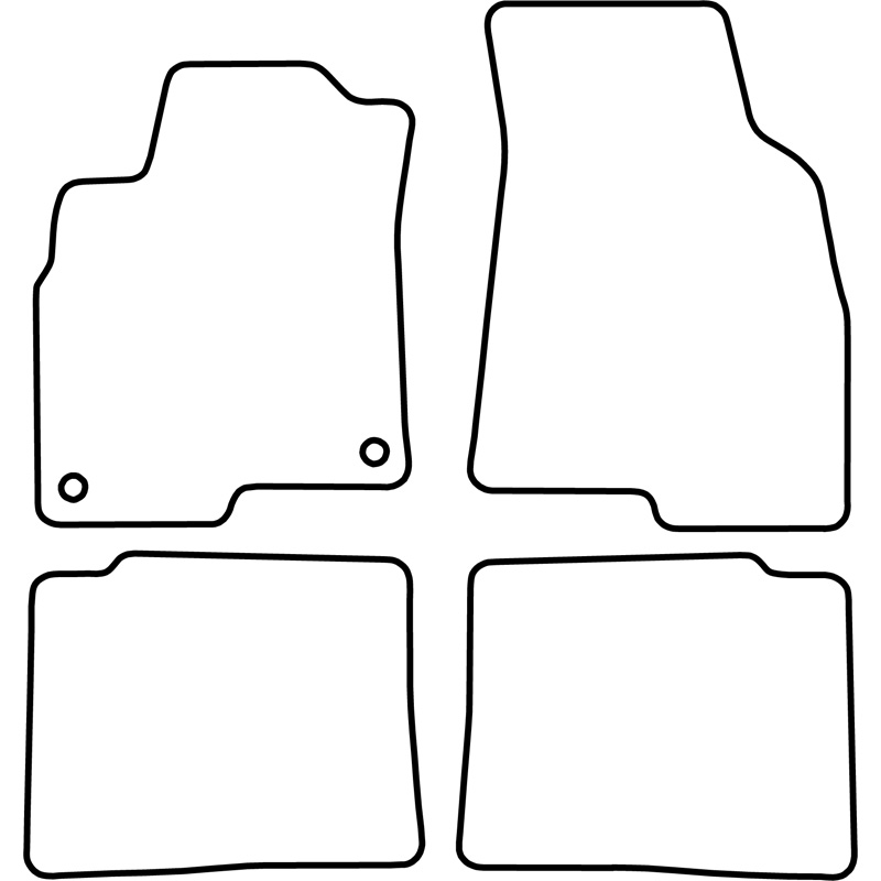 Set de tapis de sol sur mesure pour Kia Opirus 2003-2008
