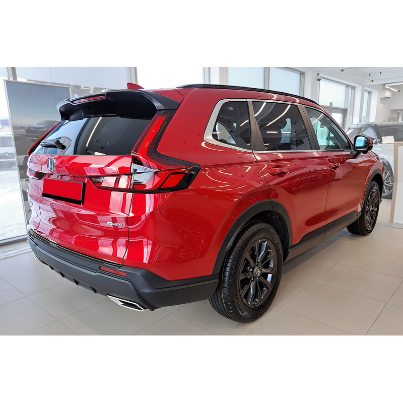 Protection de seuil arrière inox noir sur mesure pour Honda CR-V VI 2023-