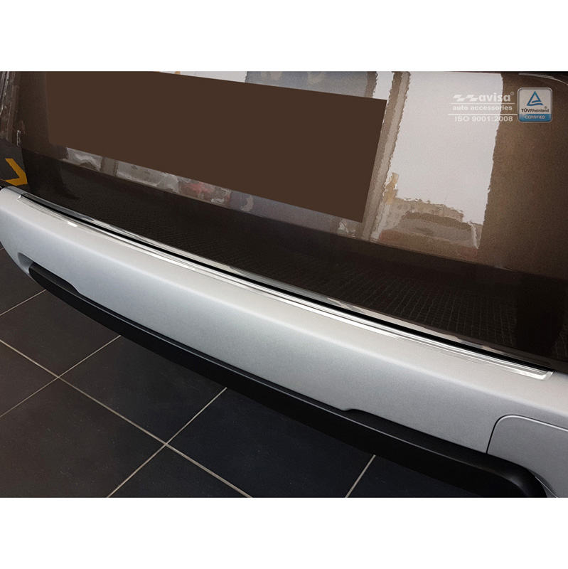 Protection de seuil arrière inox sur mesure pour Dacia Duster II 2018-2021 & FL 2021-2024 'Ribs'