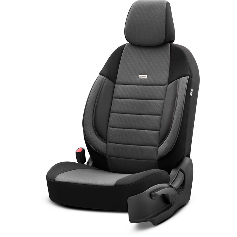otoM Housse de sièges universel en textile 'SelectedFit Pro' Noir - 11-pièces - adapté aux Side-Airbags