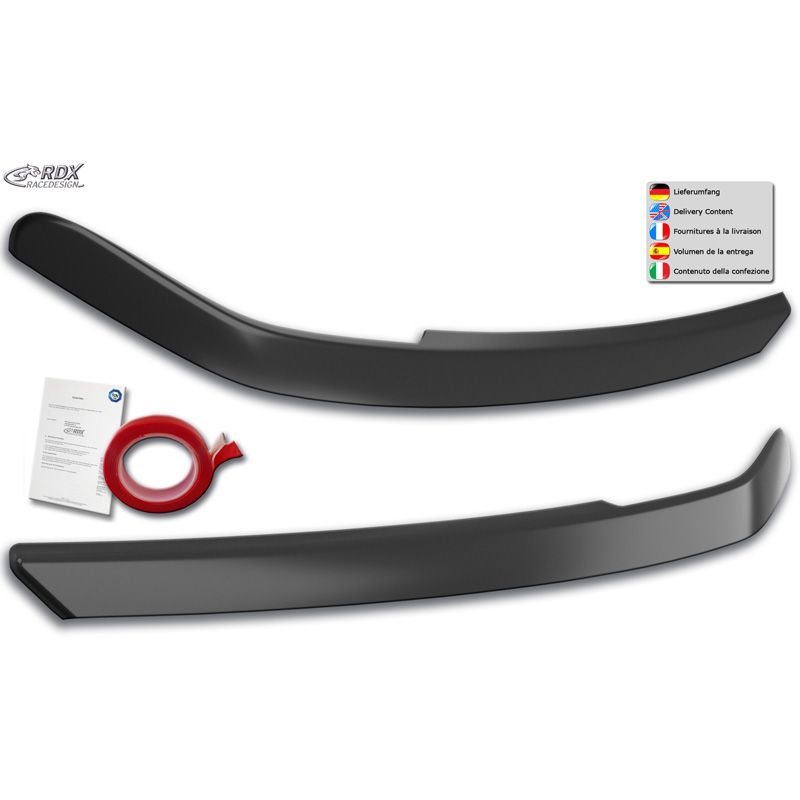 Spoilers de phares sur mesure pour Audi A6 (C8) Sedan/Avant 2018- (ABS)